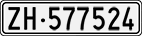 License plate of Switzerland, Cars