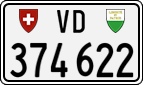 License plate of Switzerland, Cars