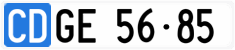 License plate of Switzerland, Diplomatic
