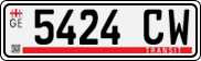 License plate of Georgia, Export transit plates