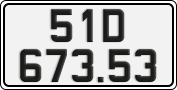 License plate of Vietnam, Cars