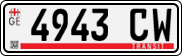 License plate of Georgia, Export transit plates
