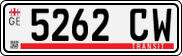 License plate of Georgia, Export transit plates