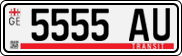License plate of Georgia, Export transit plates