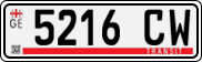 License plate of Georgia, Export transit plates