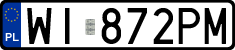 License plates of Poland, Regular car plates