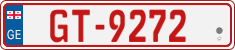 License plate of Georgia, Temporary