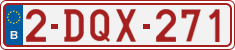 License plate of Belgium, Regular plates (2010)