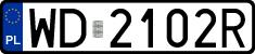 License plates of Poland, Regular car plates