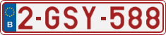 License plate of Belgium, Regular plates (2010)