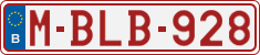 License plate of Belgium, Regular plates (2010)