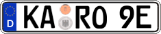 German license plate, Electric vehicles
