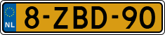 License plate of the Netherlands, Cars