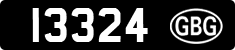 License plate of Guernsey, Regular plates