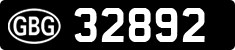 License plate of Guernsey, Regular plates
