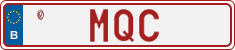 License plate of Belgium, Vanity Plates (2014)