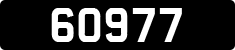 License plate of Guernsey, Regular plates