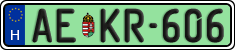 license plates of Hungary, Regular plates (2022)
