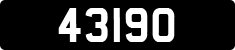 License plate of Guernsey, Regular plates