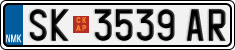 License plate of North Macedonia, Regular plates (2012)