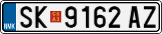 License plate of North Macedonia, Regular plates (2012)