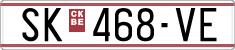 License plate of North Macedonia, Regular plates (1993)