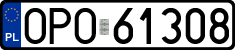 License plates of Poland, Regular car plates