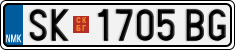 License plate of North Macedonia, Regular plates (2012)