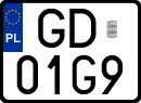 License plates of Poland, Special vehicles and motorcycles