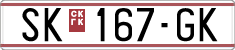 License plate of North Macedonia, Regular plates (1993)