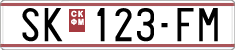 License plate of North Macedonia, Regular plates (1993)