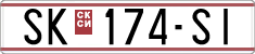 License plate of North Macedonia, Regular plates (1993)