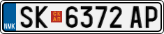 License plate of North Macedonia, Regular plates (2012)