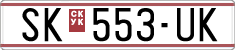 License plate of North Macedonia, Regular plates (1993)