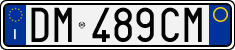 License plate of Italy, Cars (1994 year series)