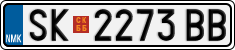 License plate of North Macedonia, Regular plates (2012)