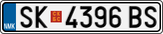 License plate of North Macedonia, Regular plates (2012)