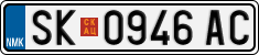 License plate of North Macedonia, Regular plates (2012)