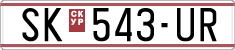 License plate of North Macedonia, Regular plates (1993)