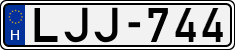 license plates of Hungary, Cars (1990)