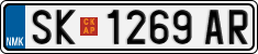 License plate of North Macedonia, Regular plates (2012)