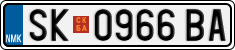 License plate of North Macedonia, Regular plates (2012)