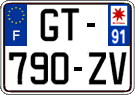 French license plate, SIV (ordinary)