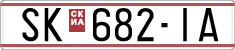 License plate of North Macedonia, Regular plates (1993)