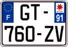 French license plate, SIV (ordinary)