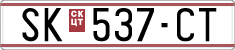License plate of North Macedonia, Regular plates (1993)