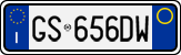 License plate of Italy, Cars (1994 year series)