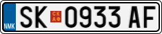 License plate of North Macedonia, Regular plates (2012)