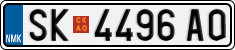 License plate of North Macedonia, Regular plates (2012)