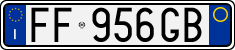 License plate of Italy, Cars (1994 year series)